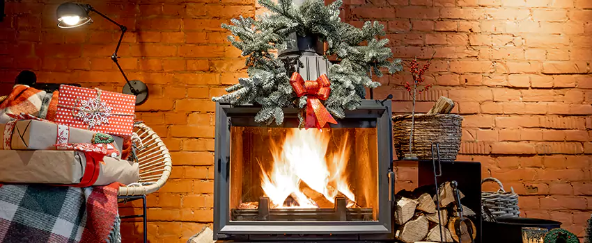 Travis Industries Linear Gas Fireplace Installation in West Springfield, Virginia