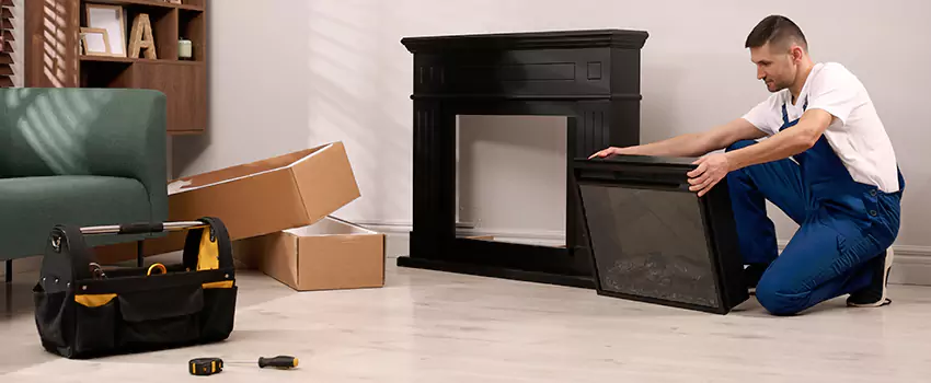 Old Rusted Metal Fireplace Repair And Replacement in West Springfield, VA