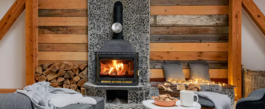 Thelin Hearth Products Direct Vent Gas Stove Fireplace Inspection in West Springfield, Virginia